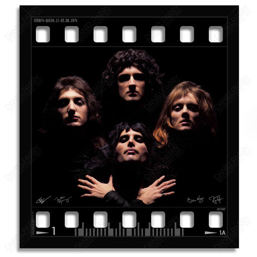 Queen Freddie Mercury Photo - 3D Film Strip Museum Frame - Facsimile Signed Limited Edition Shadowbox