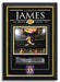 Lebron James Facsimile Signed Autographed Slam Dunk Los Angeles Lakers - Archival Etched Glass ™ 3D-Shadowbox Museum Frame