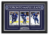 Auston Matthews, Mitch Marner, John Tavares Toronto Maple Leafs Superstars - Archival Etched Glass ™ Museum Frame