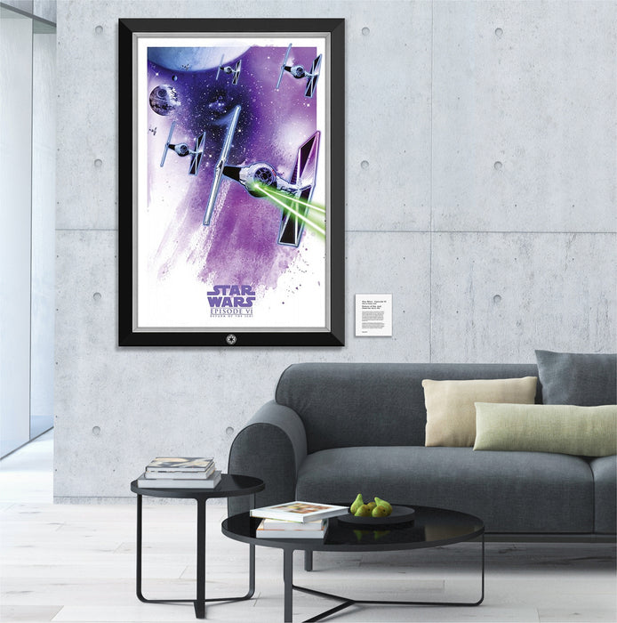 Star Wars Episode VI - Return of the Jedi Tie Fighters and Death Star 2 - Museum Canvas ™ Special Edition