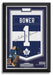 Johnny Bower Signed Autographed Toronto Maple Leafs Jersey Arena Banner - Archival Etched Glass ™ Museum Frame