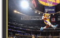 Lebron James Facsimile Signed Autographed Los Angeles Lakers Epic Slam Dunk - Framed Museum Canvas ™ Special Edition