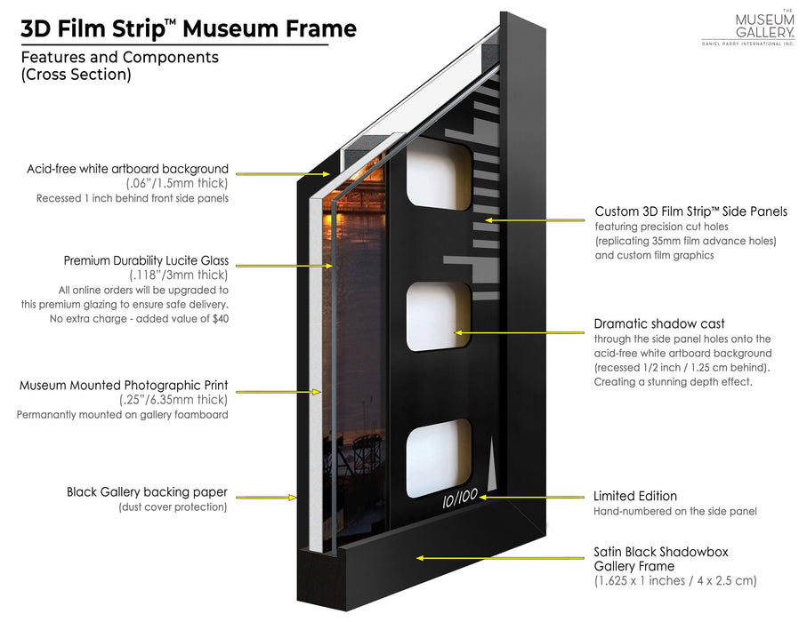 Van Halen Photo - 3D Film Strip Museum Frame - Facsimile Signed Limited Edition Shadowbox