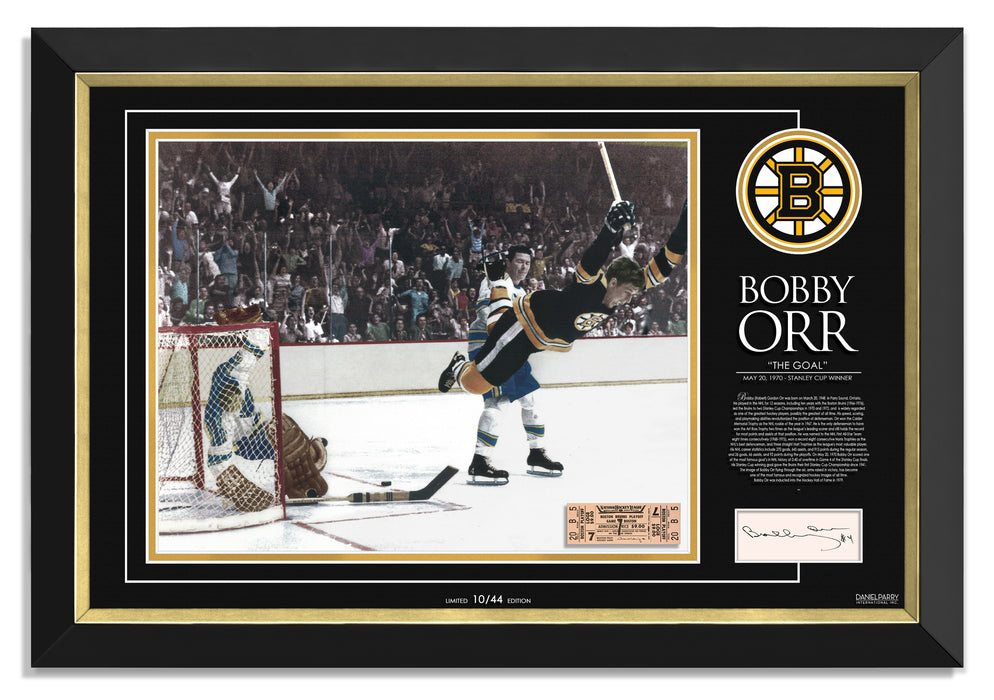 Bobby Orr Autographed Boston 1970 Stanley Cup Dive Signed 8x10 Framed  Hockey Photo JSA COA at 's Sports Collectibles Store