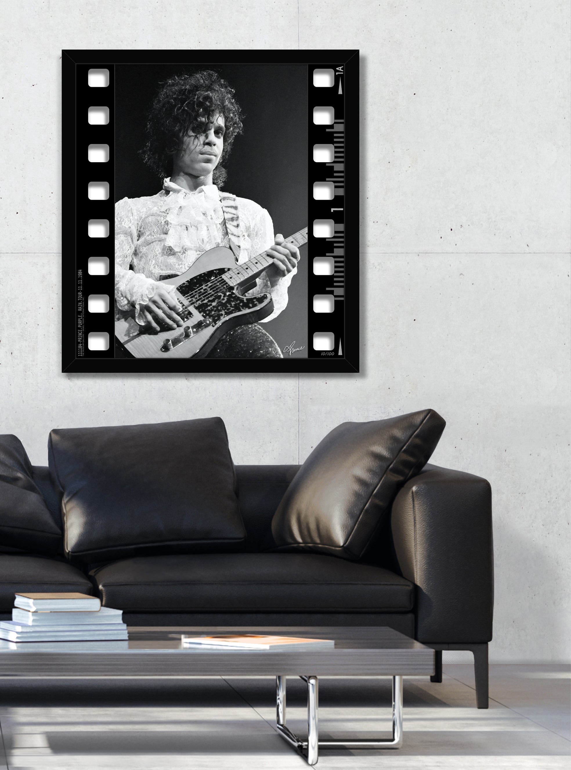 Prince Purple Rain Live Photo - 3D Film Strip Museum Frame - Facsimile ...