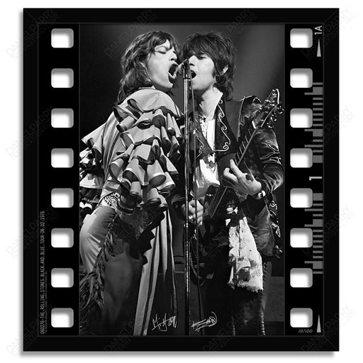 The Rolling Stones Photo - 3D Film Strip Museum Frame - Facsimile Signed Limited Edition Shadowbox