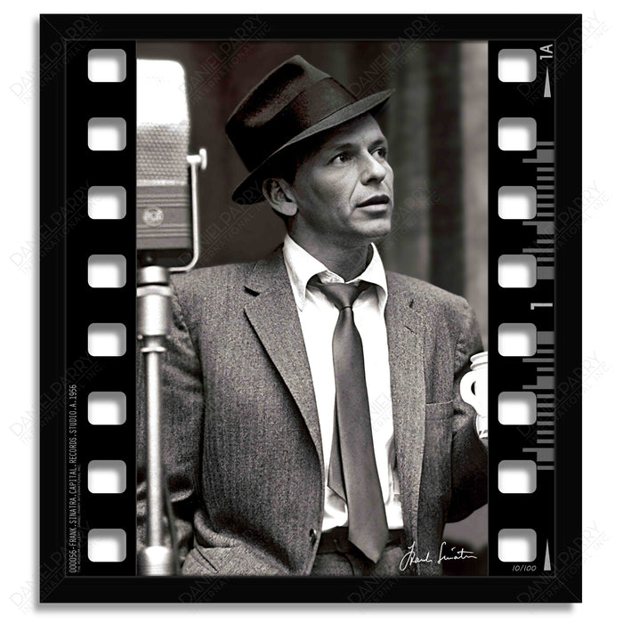 Frank Sinatra Photo - 3D Film Strip Museum Frame - Facsimile Signed Limited Edition Shadowbox