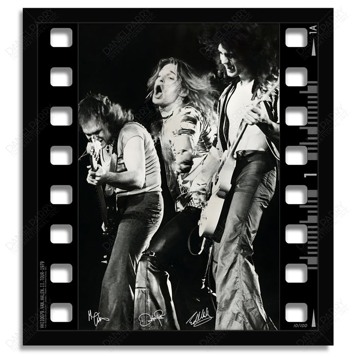 Van Halen Photo - 3D Film Strip Museum Frame - Facsimile Signed Limited Edition Shadowbox