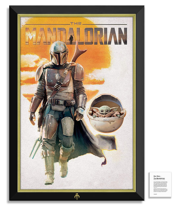 Star Wars The Mandalorian - Baby Yoda Mando and The Child - Museum Canvas ™ Special Edition