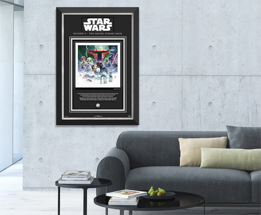 Star Wars: Episode V - The Empire Strikes Back Cast Facsimile Signed - Archival Etched Glass ™ 3D-Shadowbox Museum Frame
