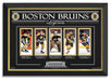 Boston Bruins Legends Bobby Orr, Phil Esposito, Gerry Cheevers, Cam Neely, Ray Bourque - Archival Etched Glass ™ Museum Frame