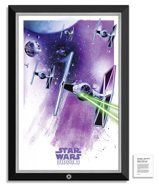 Star Wars Episode VI - Return of the Jedi Tie Fighters and Death Star 2 - Museum Canvas ™ Special Edition