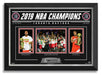 Toronto Raptors 2019 NBA Champions Kawhi Leonard Kyle Lowry - Archival Etched Glass ™ Museum Frame