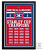 Montreal Canadiens 24X Stanley Cup Champions - Framed Museum Canvas ™ Special Edition