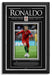 Cristiano Ronaldo Facsimile Signed Autographed Portugal - Archival Etched Glass ™ 3D-Shadowbox Museum Frame