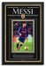 Lionel Messi Facsimile Signed Autographed FC Barcelona - Archival Etched Glass ™ 3D-Shadowbox Museum Frame