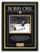 Bobby Orr The Goal Boston Bruins Stanley Cup 1970 - Archival Etched Glass ™ 3D-Shadowbox Museum Frame